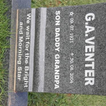 VENTER G.A. 1921-2004