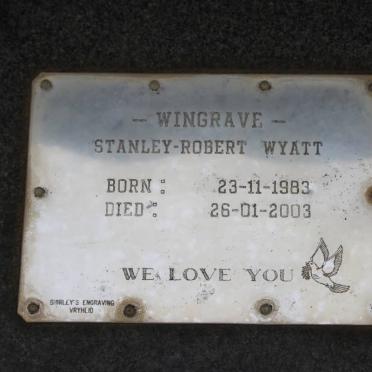 WINGRAVE Stanley-Robert Wyatt 1983-2003