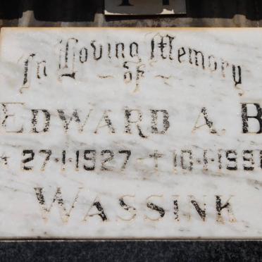 WASSINK Edward A.B. 1927-1990