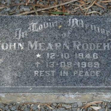 RODENHORST John Mearn 1946-1989