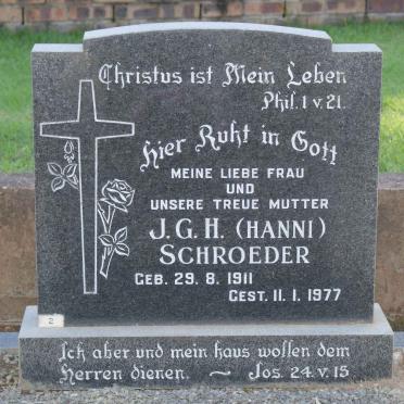 SCHROEDER J.G.H. 1911-1977