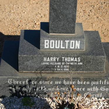 BOULTON Harry Thomas  1928-1996