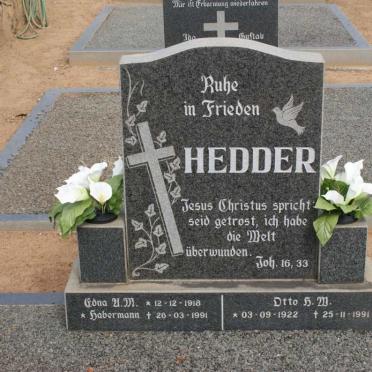 HEDDER Otto H.W. 1922-1991 &amp; Edna A.M. HABERMANN 1918-1991