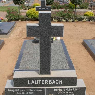 LAUTERBACH Herbert Heinrich 1929-2002 &amp; Irmgard HILLERMANN 1929-2007