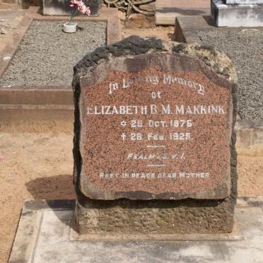 MAKKINK Elizabeth B.M. 1876-1925