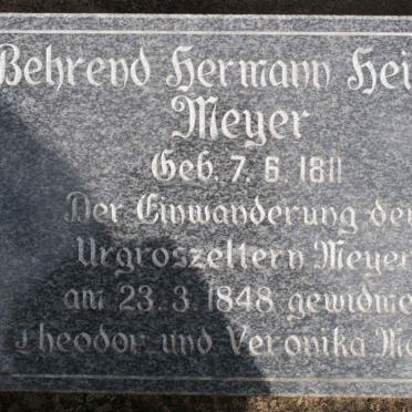 MEYER Behrend Hermann Heinrich 1811-