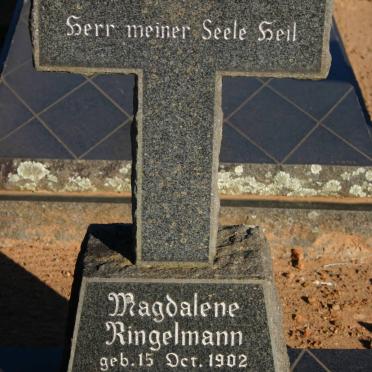RINGELMANN Magdalene 1902-1974