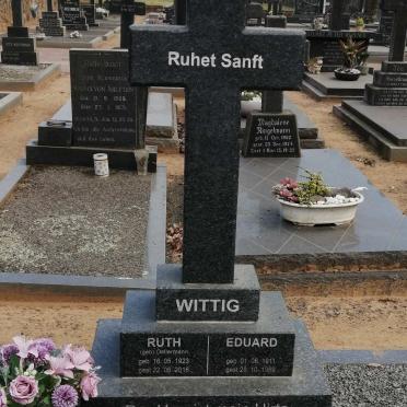 WITTIG Eduard 1911-1969 &amp; Ruth OELLERMANN 1923-2016