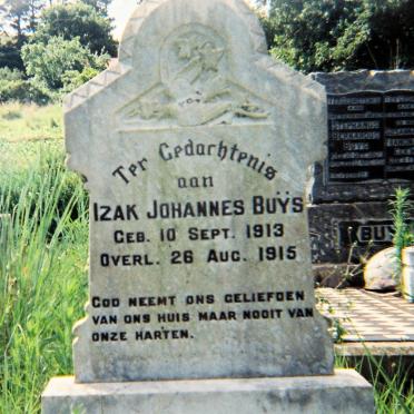 BUYS Izak Johannes 1913-1915
