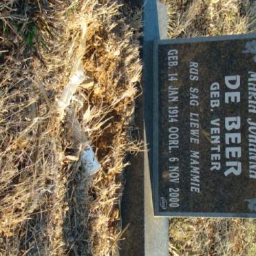 BEER Maria Johanna, de nee VENTER 1914-2000
