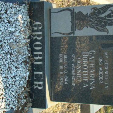 GROBLER Catharina Dorothea nee VERMEULEN 1944-1974