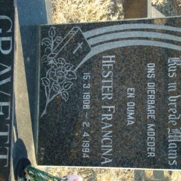 GRAVETT Hester Francina 1908-1994