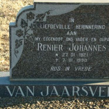 JAARSVELD Renier Johannes, van 1921-1990