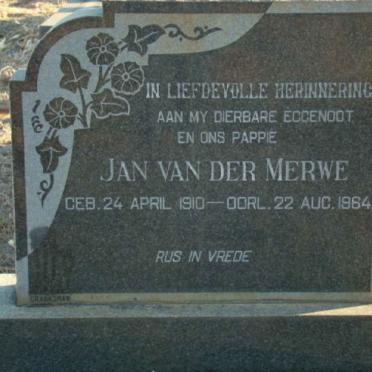 MERWE Jan, van der 1910-1964