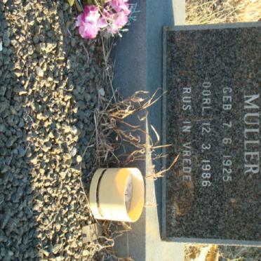 MULLER Jacob Johannes 1925-1986