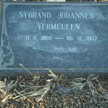 VERMEULEN Sybrand Johannes 1860-1937
