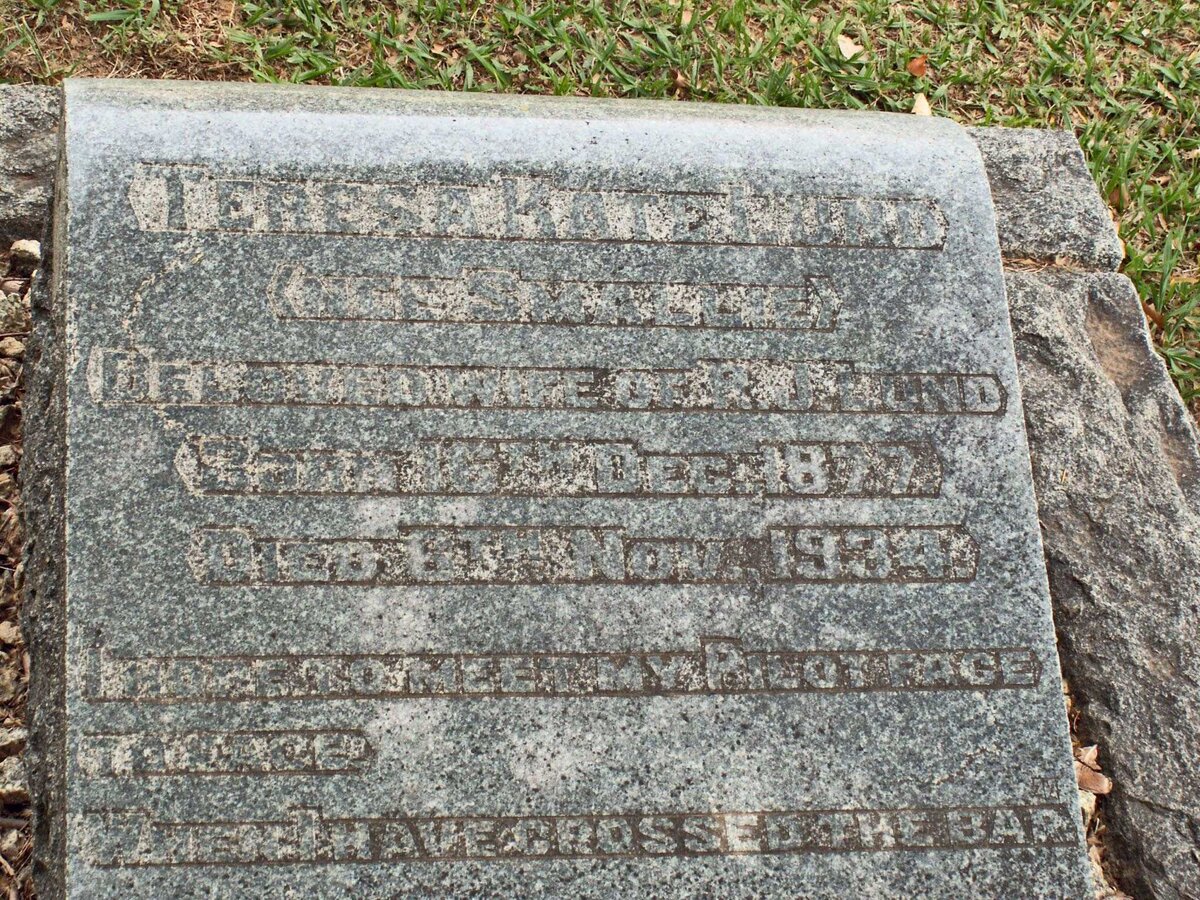 LUND Teresa Kate nee SMALLIE 1877-1934