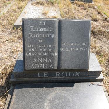 ROUX Anna Sophia, le 1916-1987