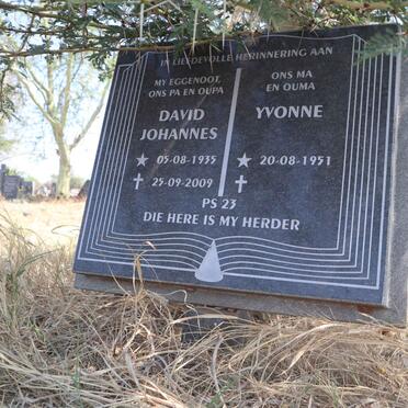 ? David Johannes 1935-2009 & Yvonne 1951-