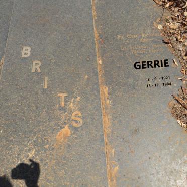 BRITS Gert Rudolf Johannes Marthinus 1921-1984_1