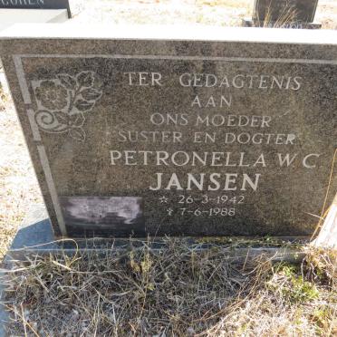 JANSEN Petronella W.C. 1942-1988 :: JANSE VAN RENSBURG Sharleen 2000-2000 _1