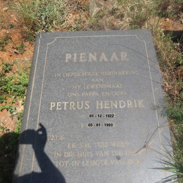 PIENAAR Petrus Hendrik 1922-1993