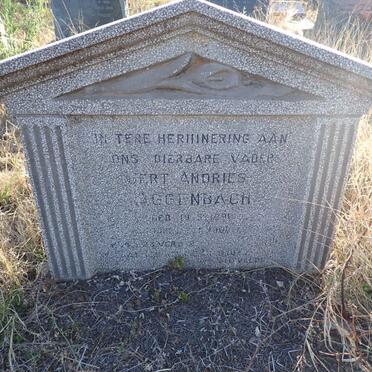 AGGENBACH Gert Andries 1891-1960