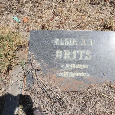 BRITS Elsie J.J. 1908-1998