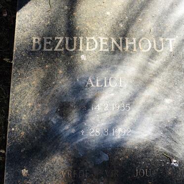 BEZUIDENHOUT Alice 1935-1992