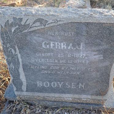 BOOYSEN Gerra J. 1927-1948