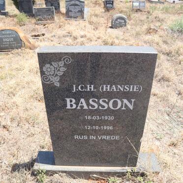 BASSON J.C.H. 1930-1996