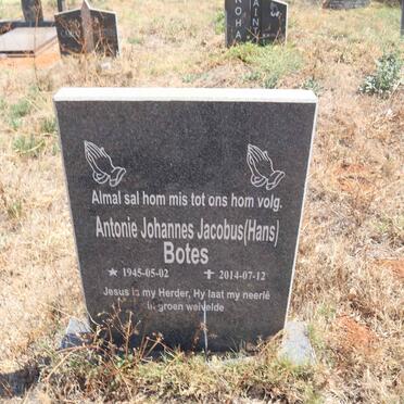 BOTES Antonie Johannes Jacobus 1945-2014