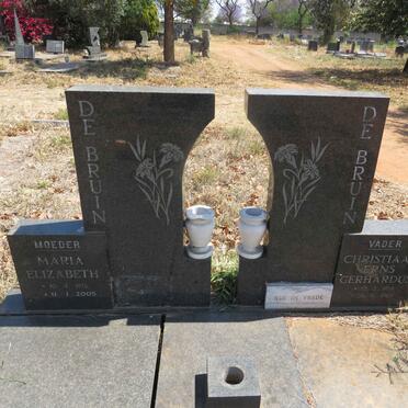 BRUIN Christiaan Erns Gerhardus, de 1914-1983 & Maria Elizabeth 1916-2005