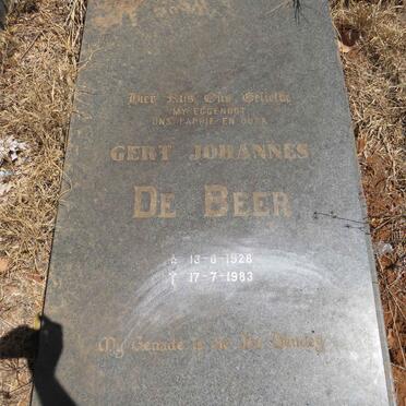 BEER Gert Johannes, de 1928-1983