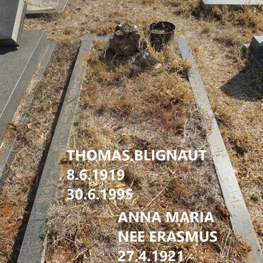 BLIGNAUT Thomas 1919-1995 & Anna Maria ERASMUS 1921-1990