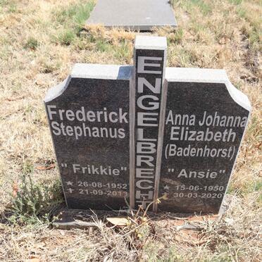 ENGELBRECHT Frederick Stephanus 1952-2013 & Anna Johanna Elizabeth 1950-2020 