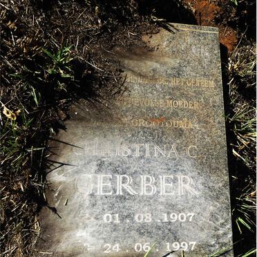 GERBER Christina Catharina nee COETZEE 1907-1997