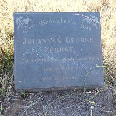 HERBST Johannes George 1893-1959