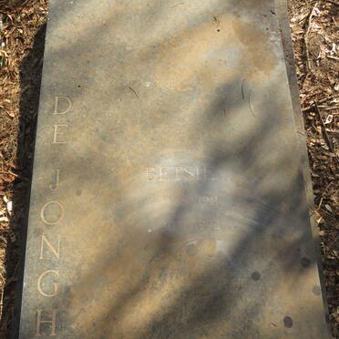 JONGH Betsie, de 1911-1992