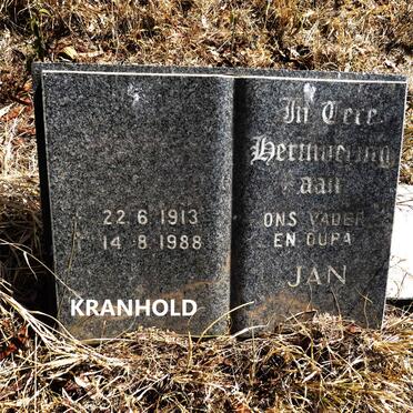 KRANHOLD Jan 1913-1988