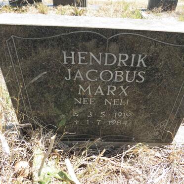 MARX Hendrik Jacobus nee NELL 1919-1984