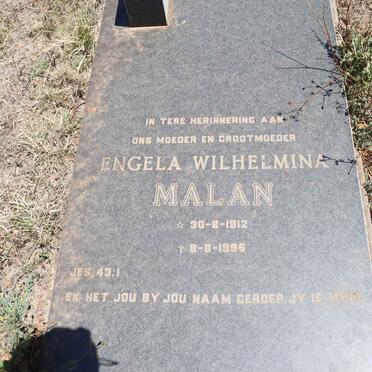 MALAN Engela Wilhelmina 1912-1995