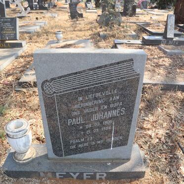 MEYER Paul Johannes 1905-1986