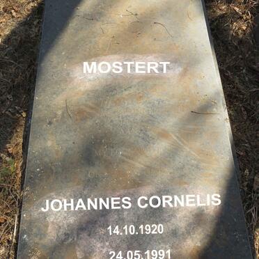 MOSTERT Johannes Cornelis 1920-1991