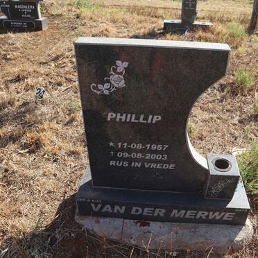 MERWE Phillip, van der 1957-2003