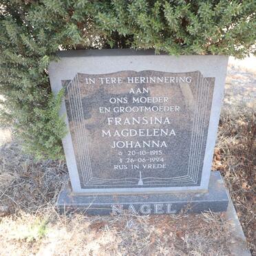NAGEL Fransina Magdelena Johanna 1915-1994