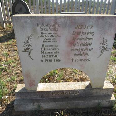 NORTJE Susanna Elizabeth Margareta 1906-1997