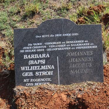 NAUDE Johannes Jacobus & Barbara Wilhelmina STROH