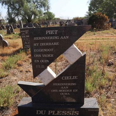 PLESSIS Piet, du 1930-2003 & Cielie 1933-