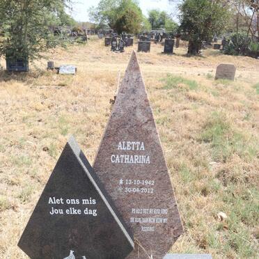 PLESSIS Aletta Catharina, du 1942-2012